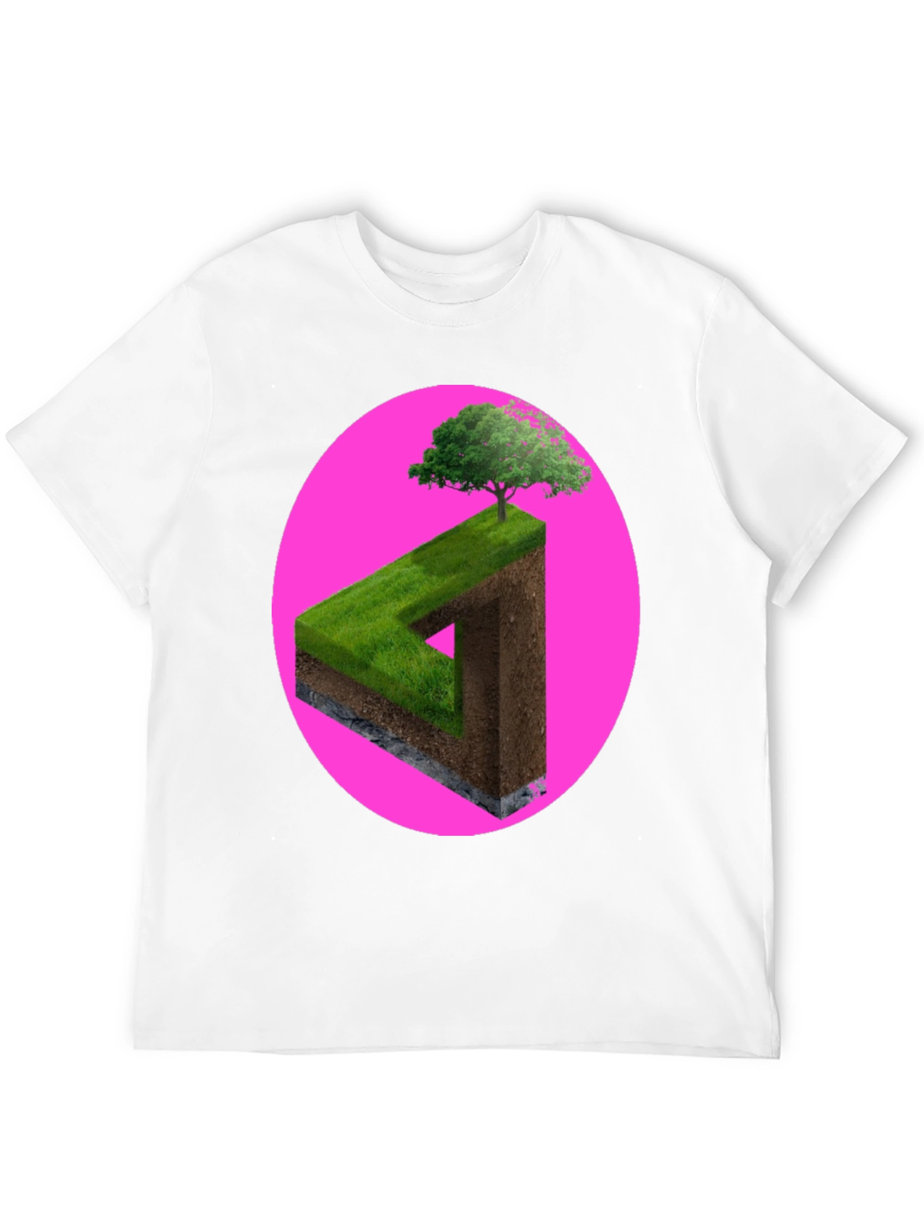 Impossible Triangle Tree Tee - Optical Illusion Shirt
