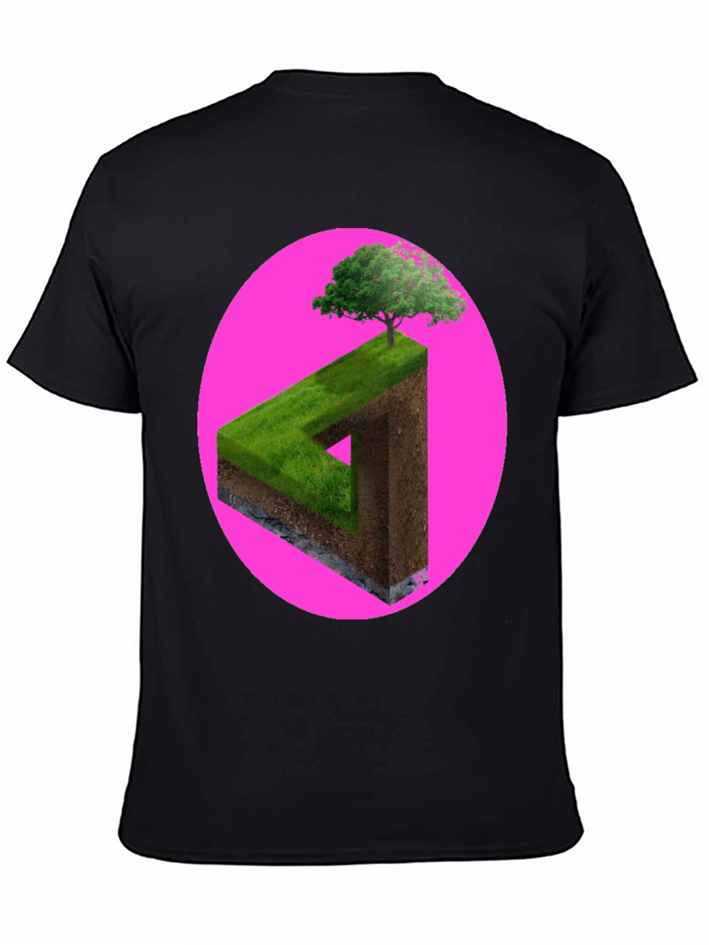 Impossible Triangle Tree Tee - Optical Illusion Shirt