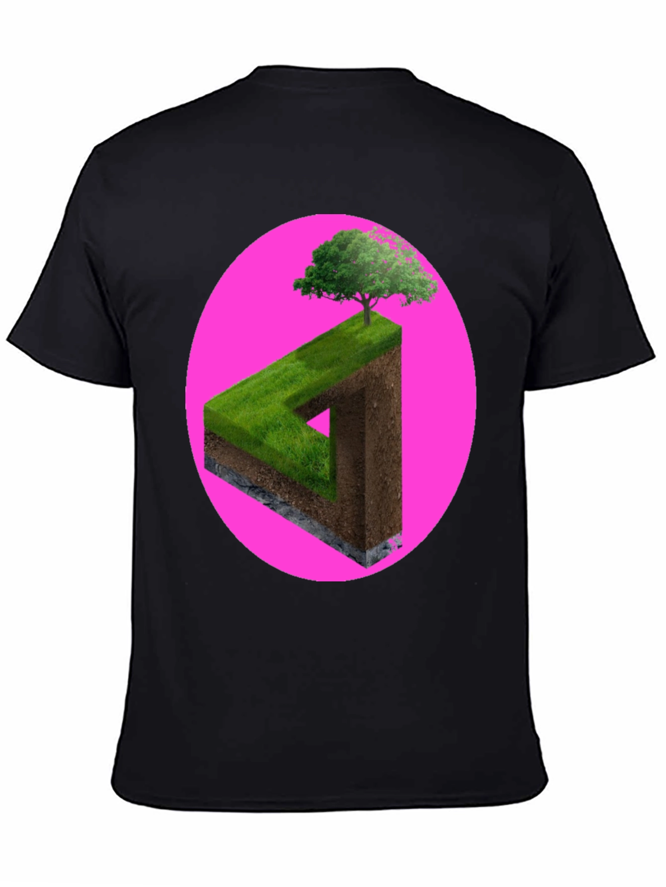 Impossible Triangle Tree Tee - Optical Illusion Shirt