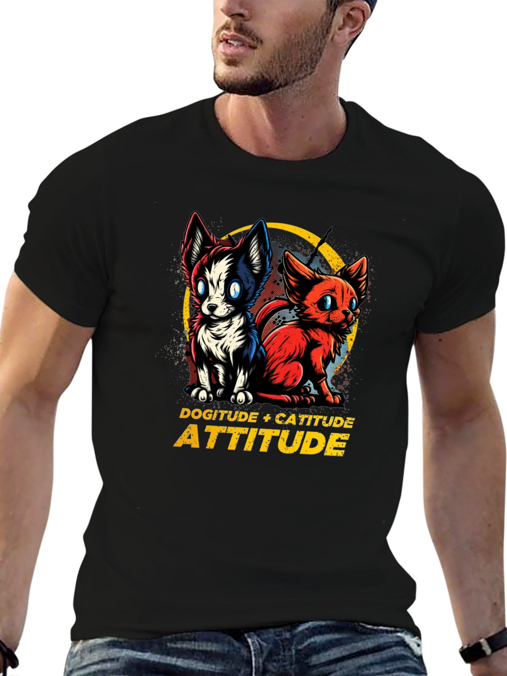 Dogitude + Catitude Graphic Tee