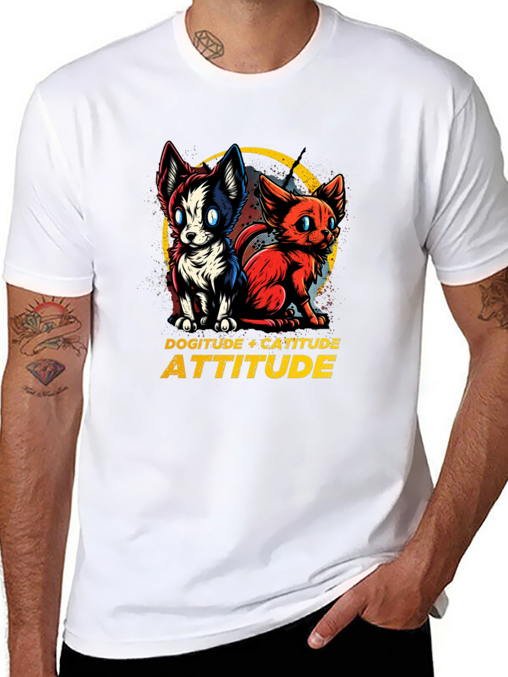 Dogitude + Catitude Graphic Tee