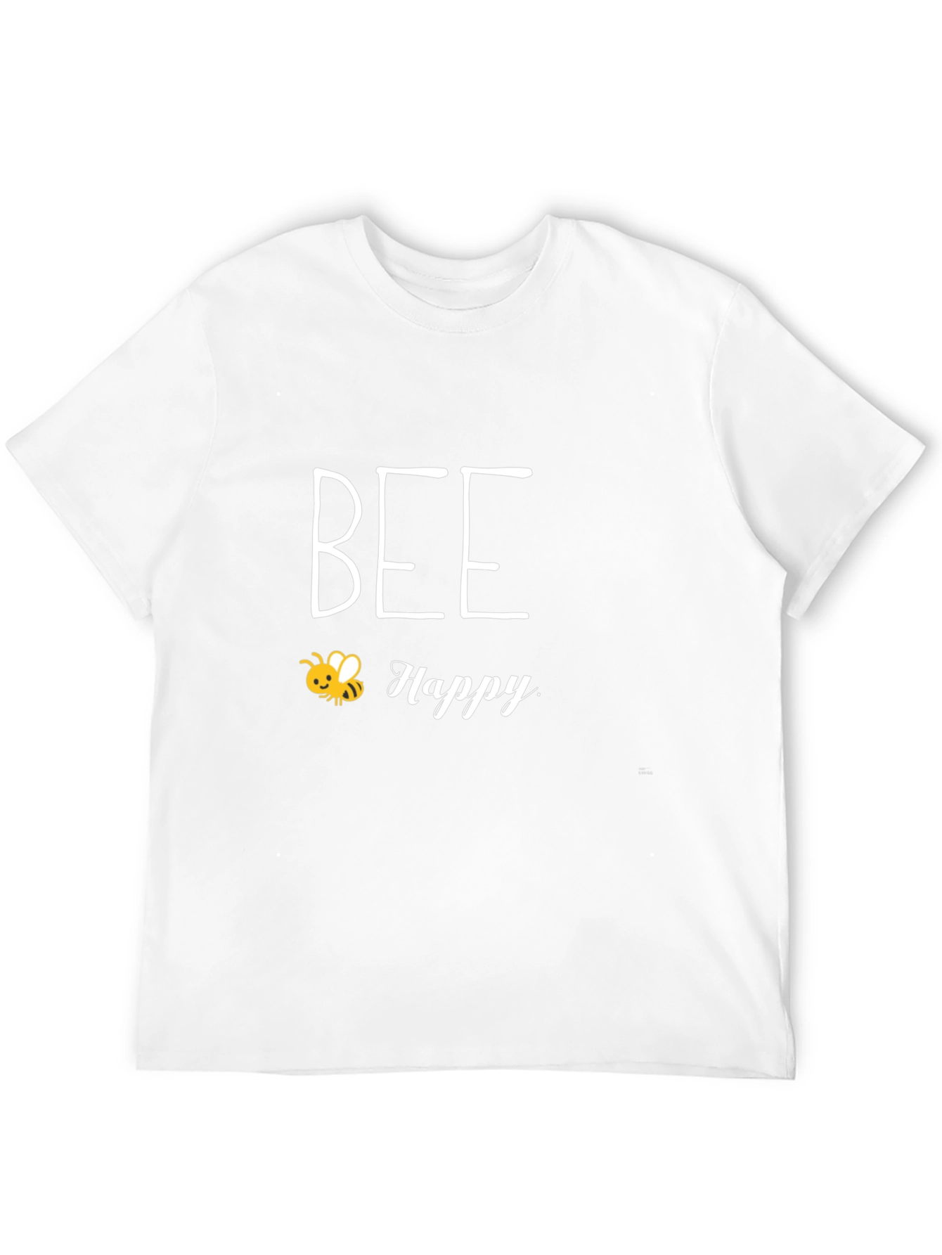 Bee Happy Black Graphic T-Shirt