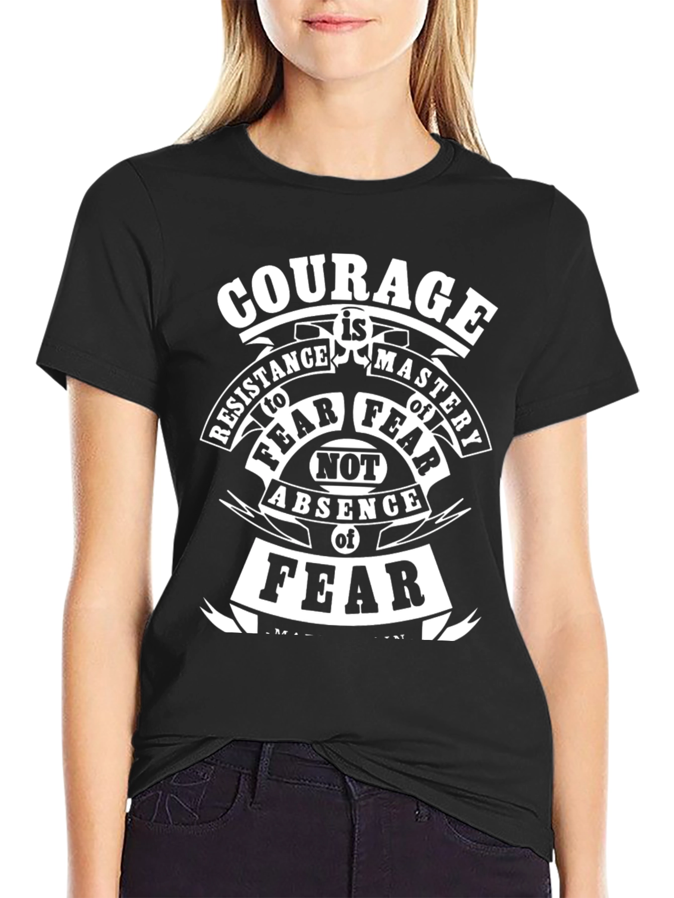 Courage T-Shirt: Resistance to Fear Motivational Graphic Tee