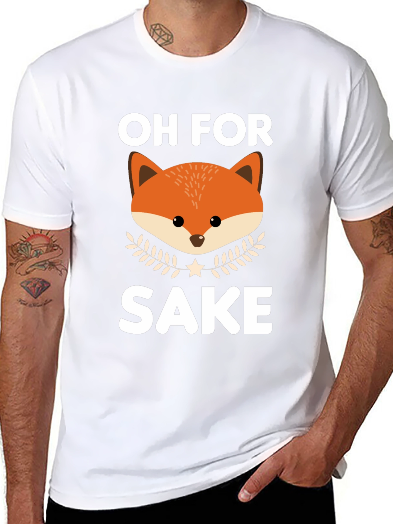 Oh For Fox Sake Funny Graphic T-Shirt