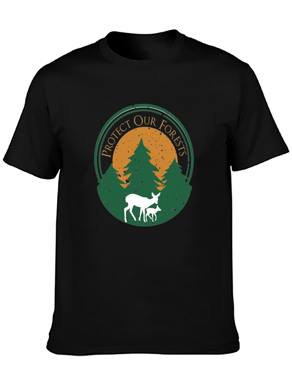 Protect Our Forests Graphic T-Shirt - Deer Design