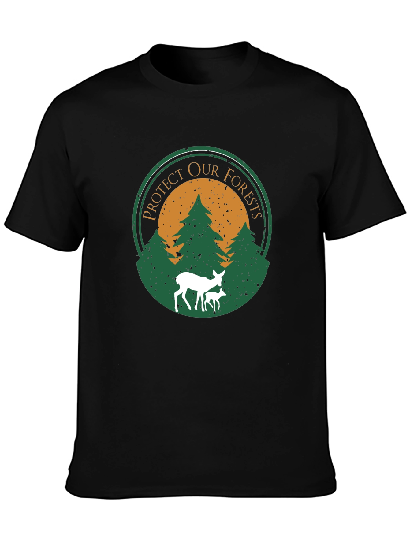 Protect Our Forests Graphic T-Shirt - Deer Design