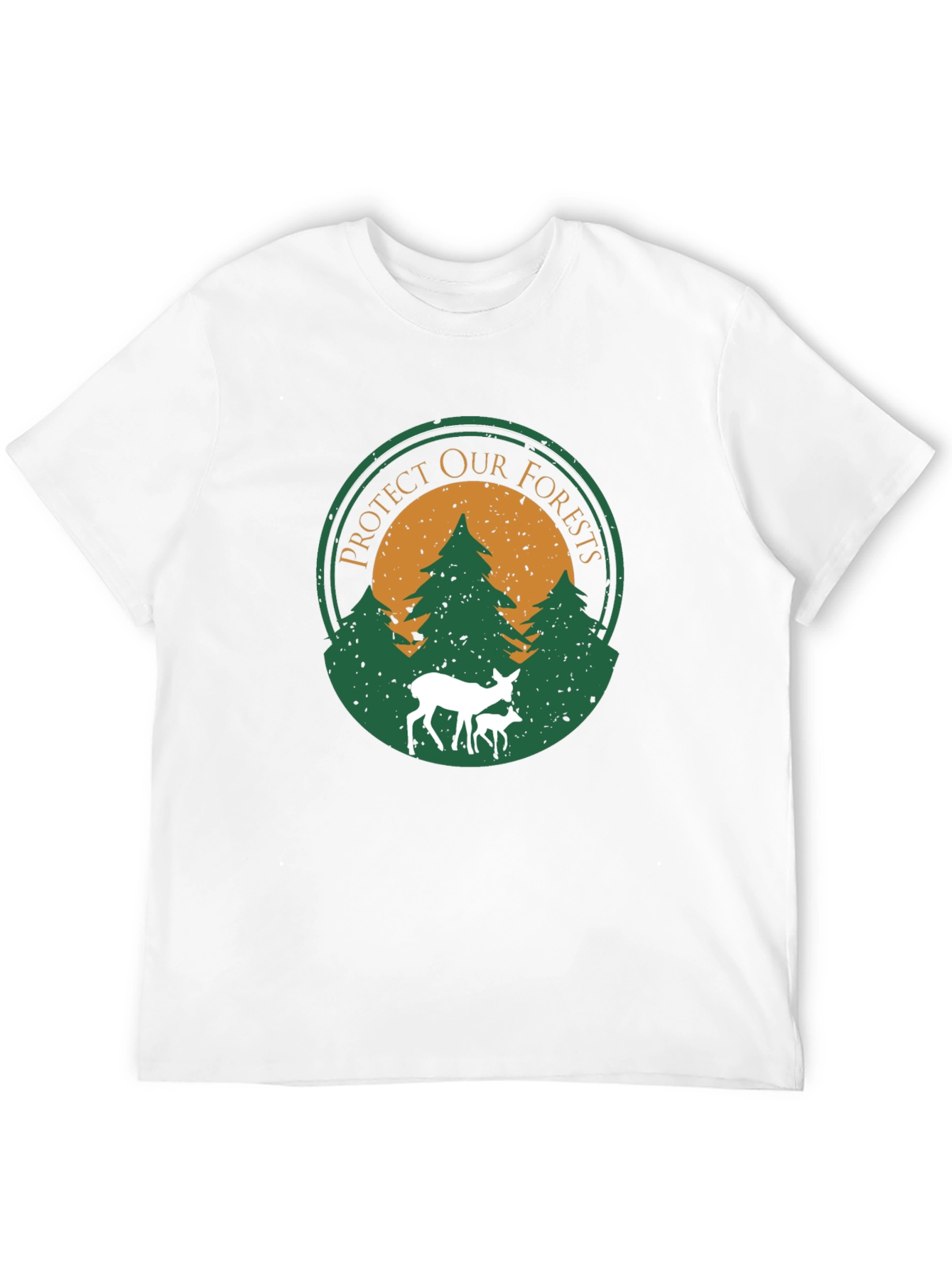 Protect Our Forests Graphic T-Shirt - Deer Design