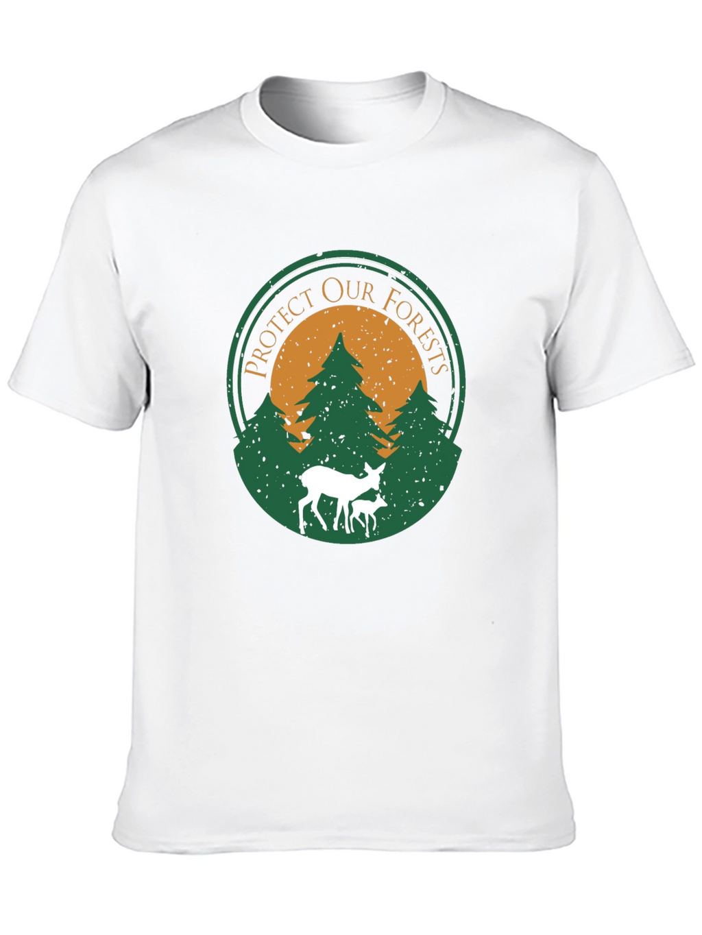 Protect Our Forests Graphic T-Shirt - Deer Design