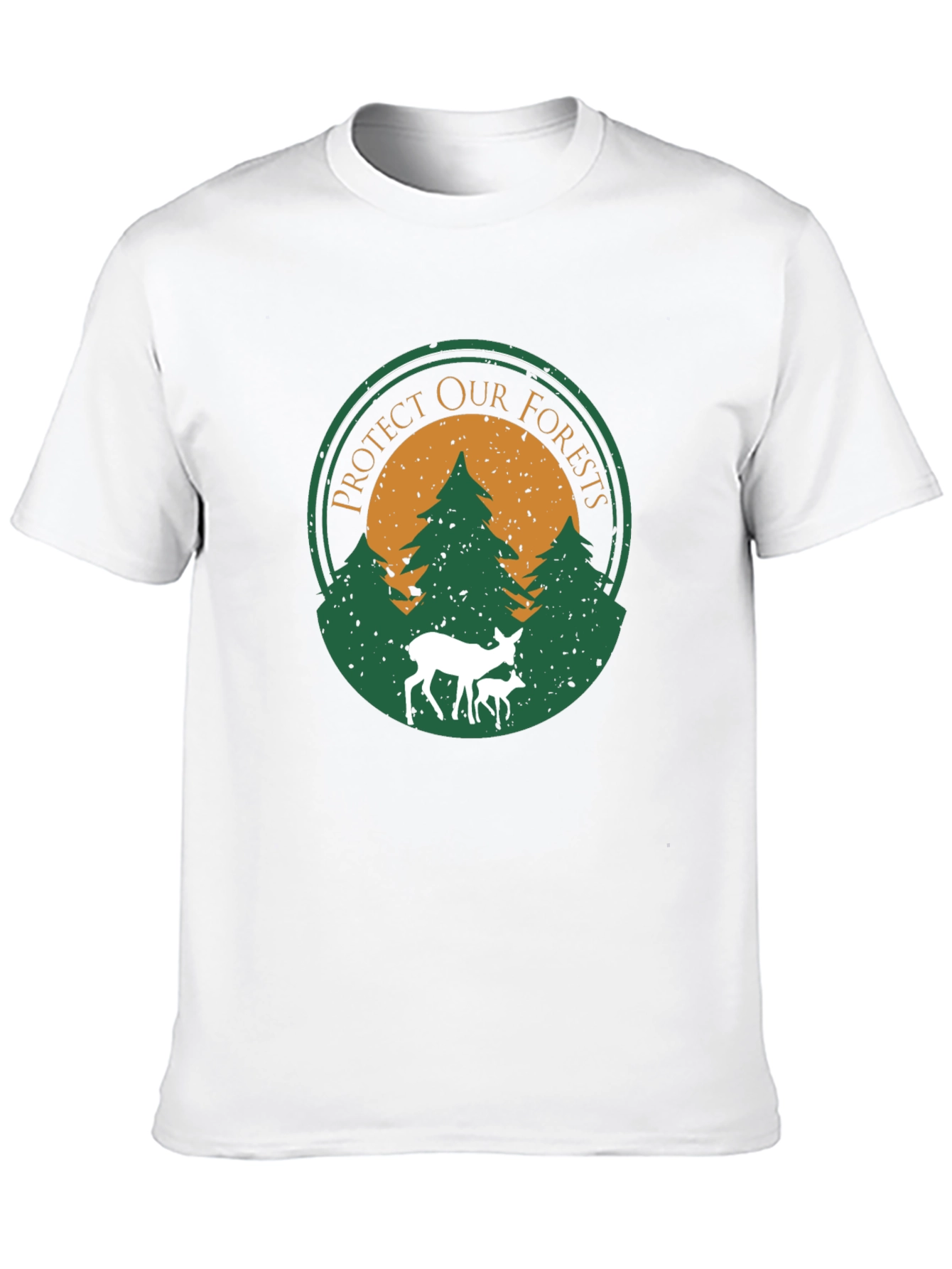 Protect Our Forests Graphic T-Shirt - Deer Design