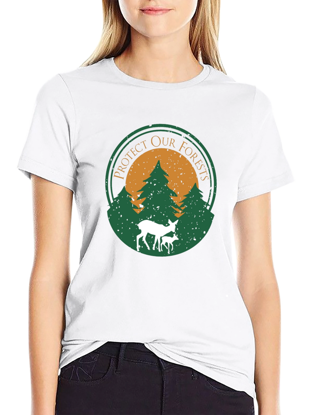 Protect Our Forests Graphic T-Shirt - Deer Design