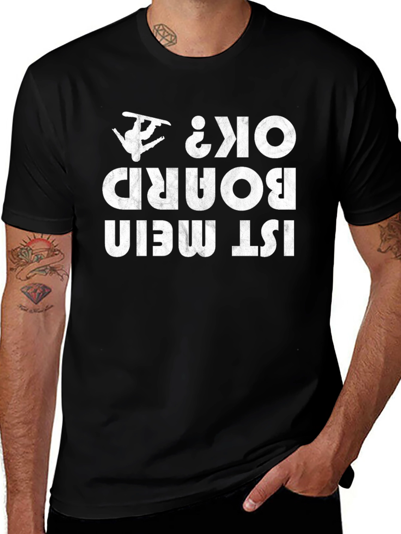 Funny Snowboarding T-Shirt - Ist Mein Board Ok?