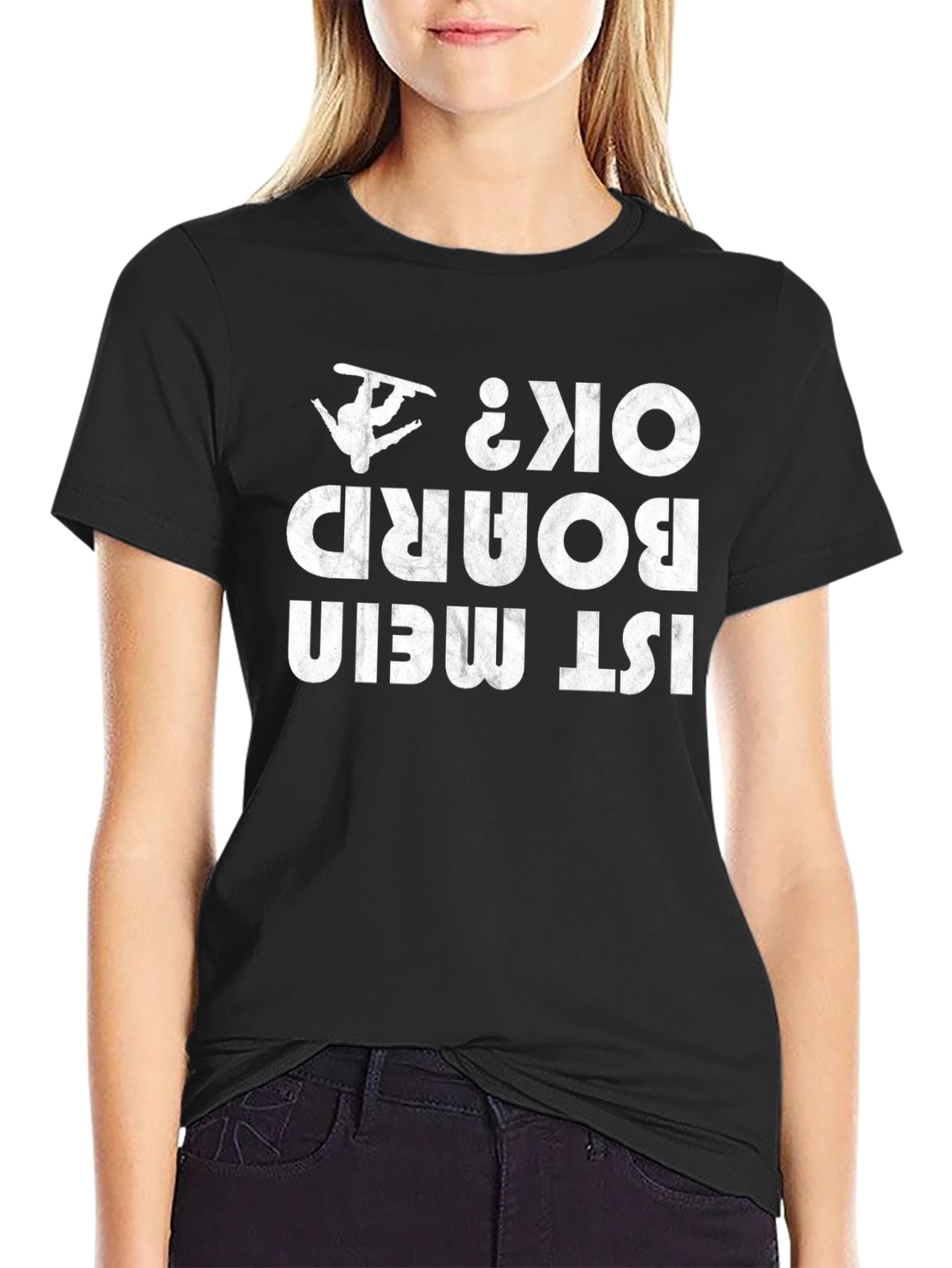 Funny Snowboarding T-Shirt - Ist Mein Board Ok?