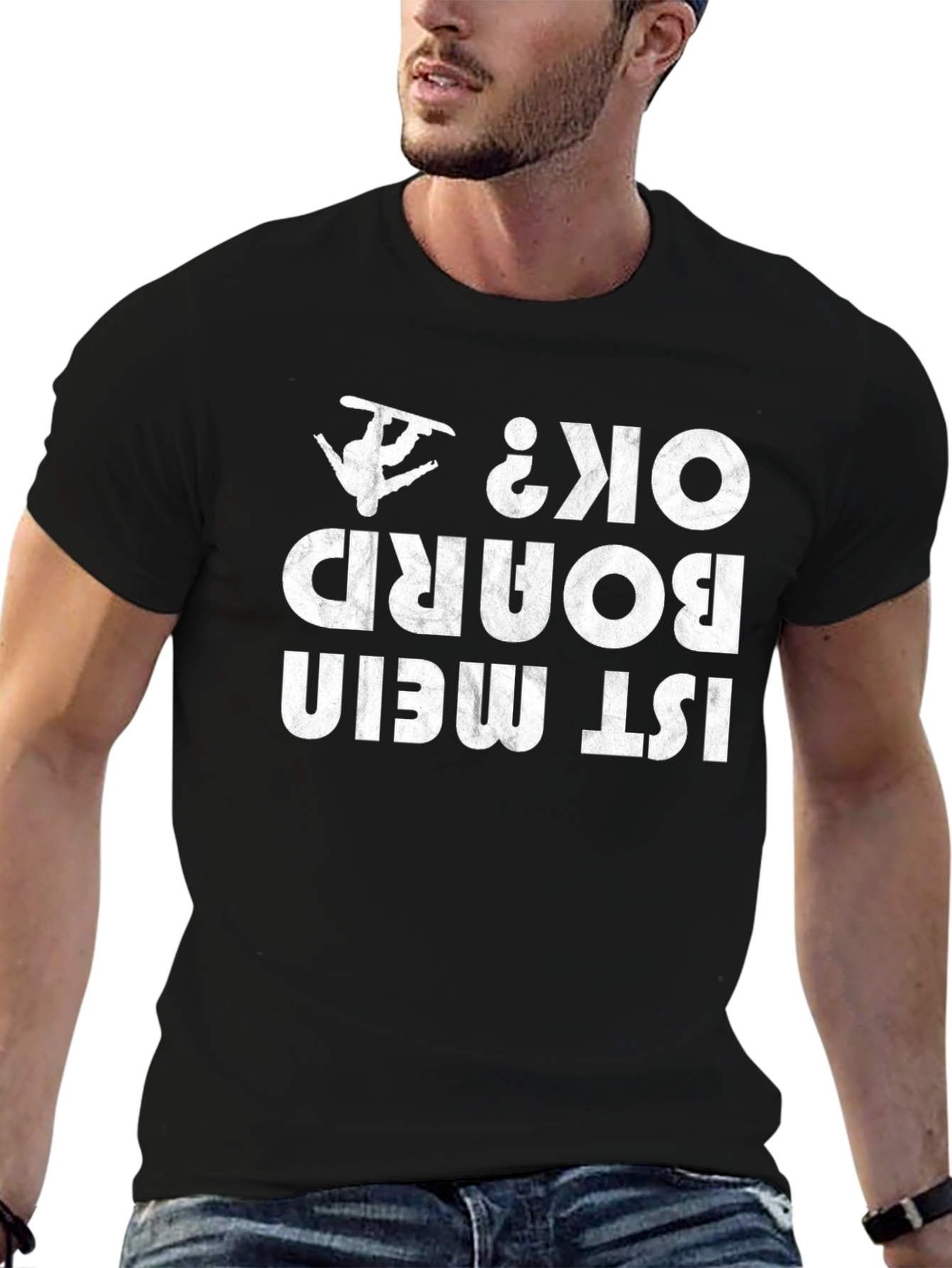 Funny Snowboarding T-Shirt - Ist Mein Board Ok?