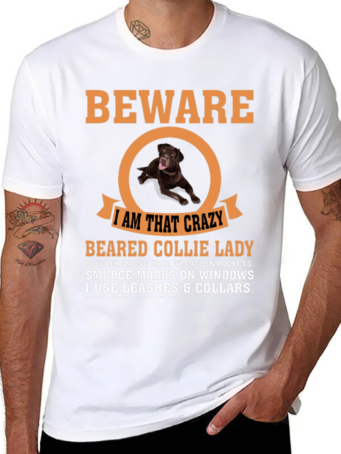 Beware Crazy Dog Lady T-Shirt