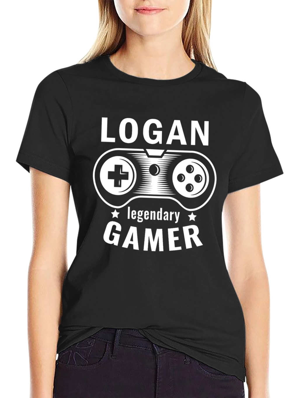 Logan Legendary Gamer Black T-Shirt