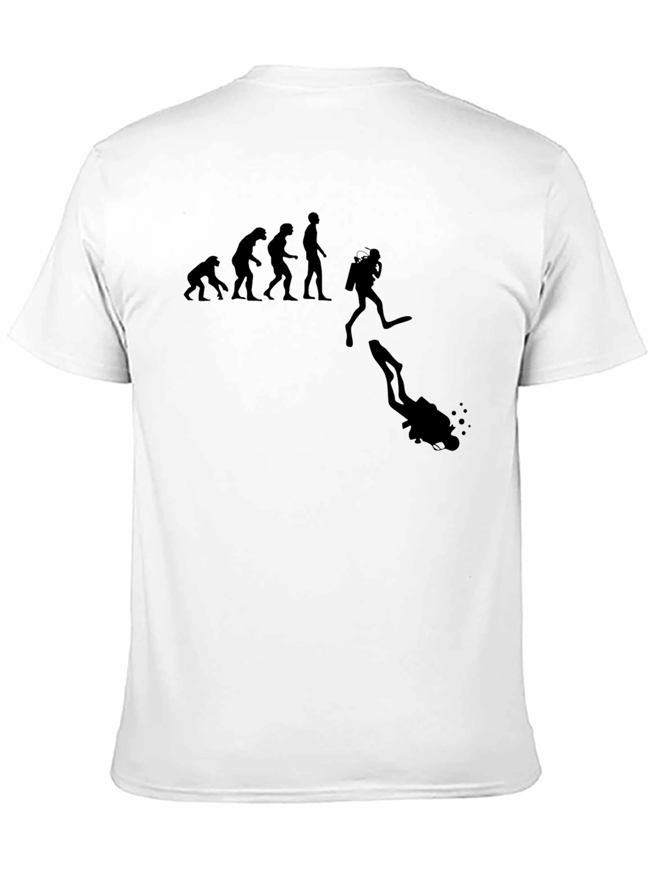 Evolution of Diving Black T-Shirt