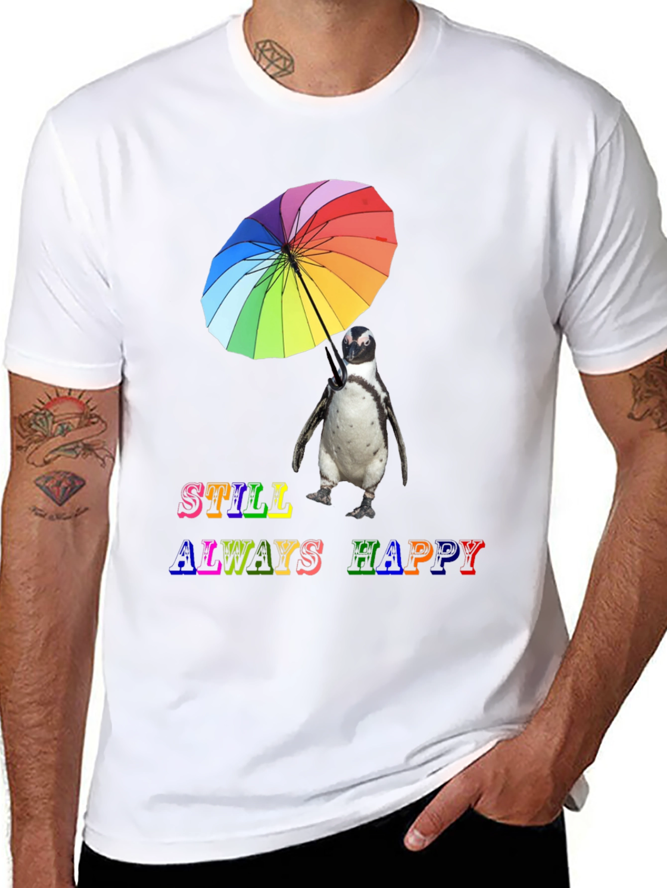 Still Always Happy Penguin Tee