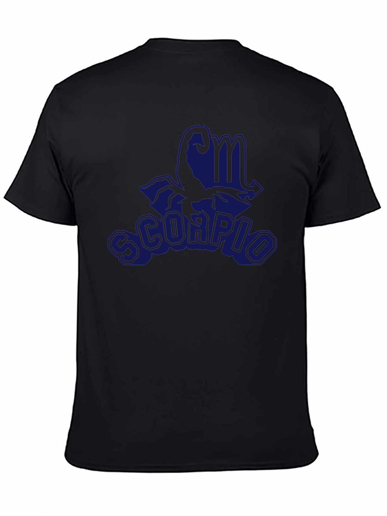 Scorpio Zodiac Graphic Tee - Black Cotton Comfort