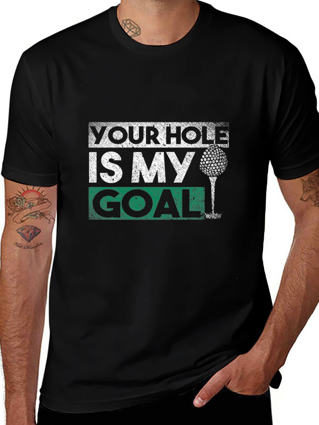 Funny Golf T-Shirt - Your Hole Is My Goal Tee