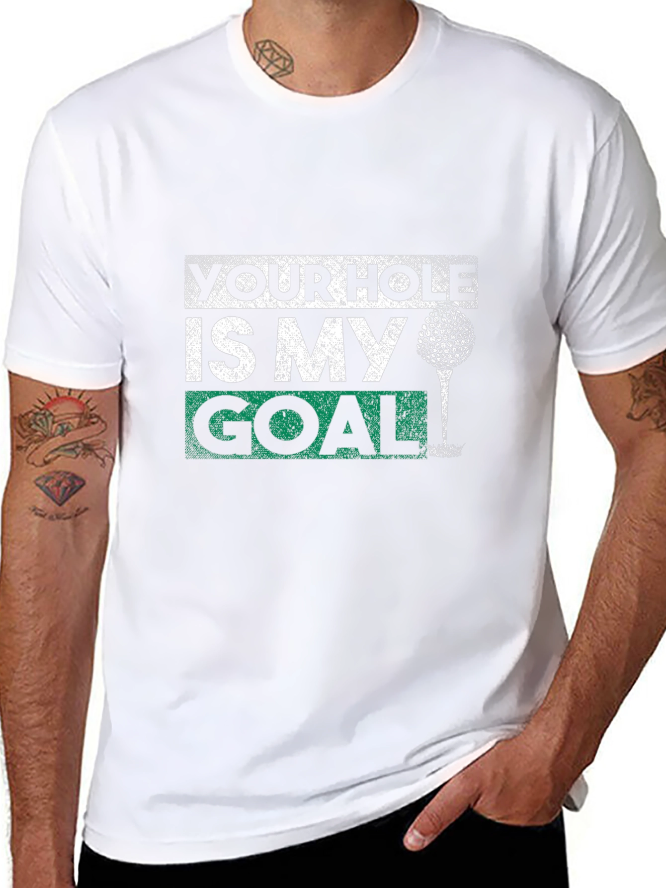 Funny Golf T-Shirt - Your Hole Is My Goal Tee
