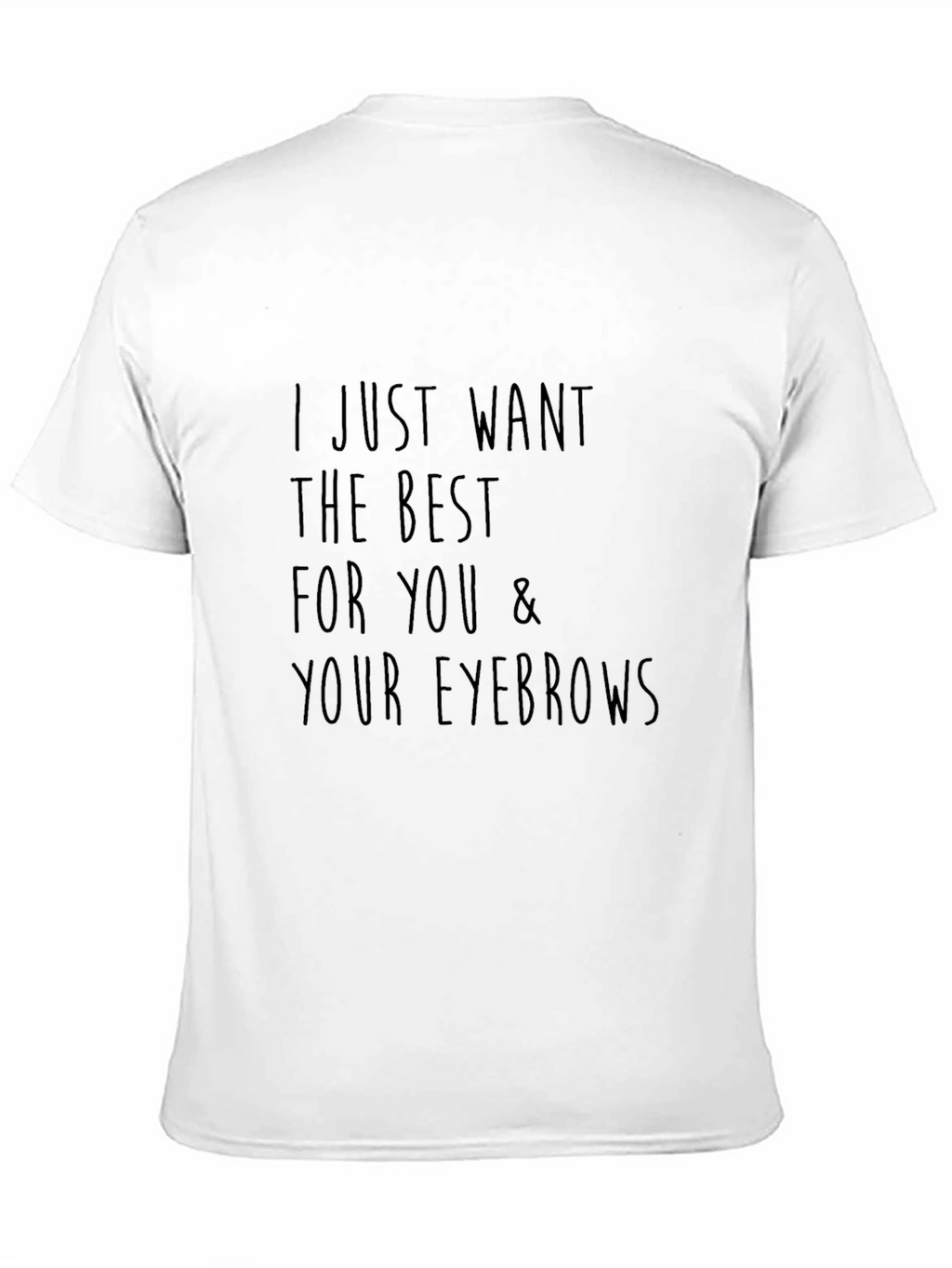 Funny Eyebrows Graphic T-Shirt - Unisex Black Tee