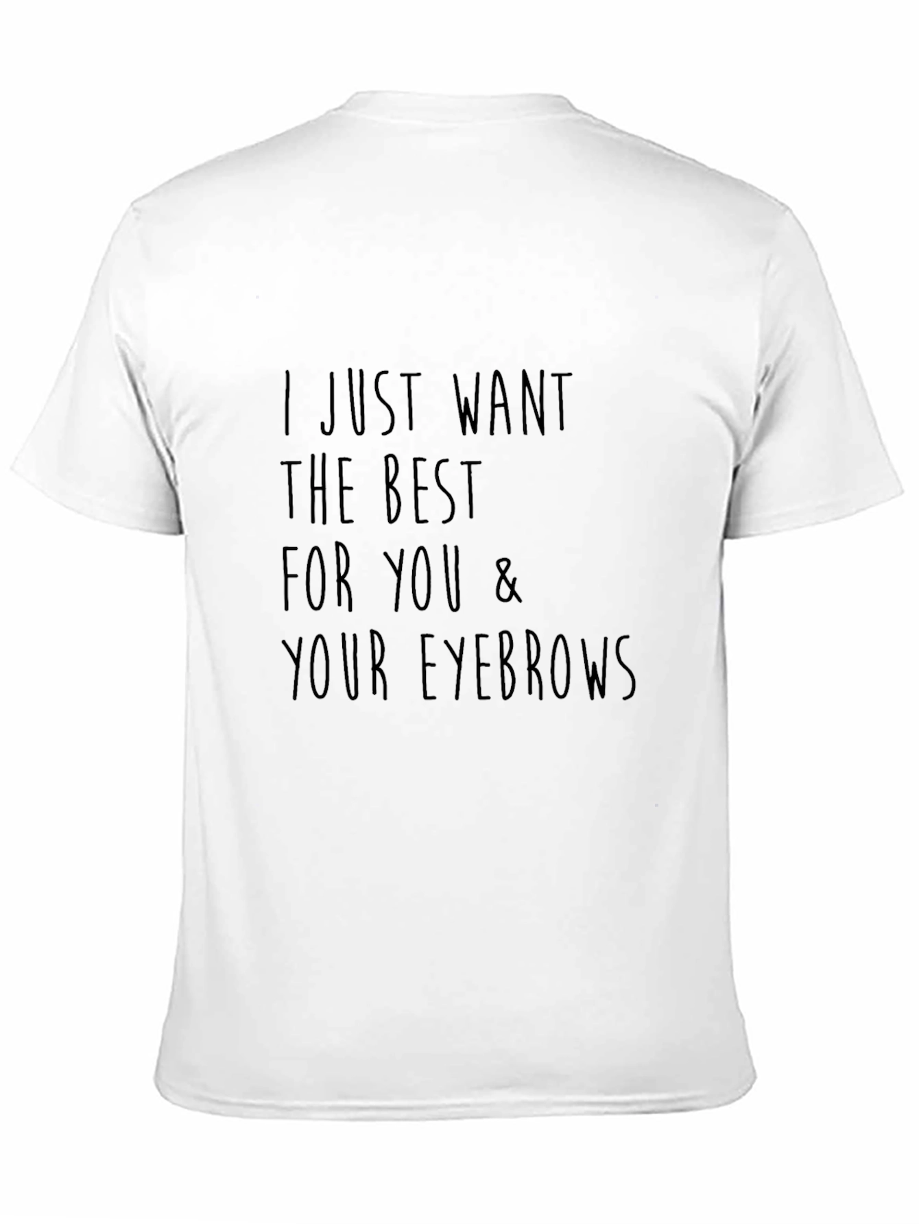 Funny Eyebrows Graphic T-Shirt - Unisex Black Tee