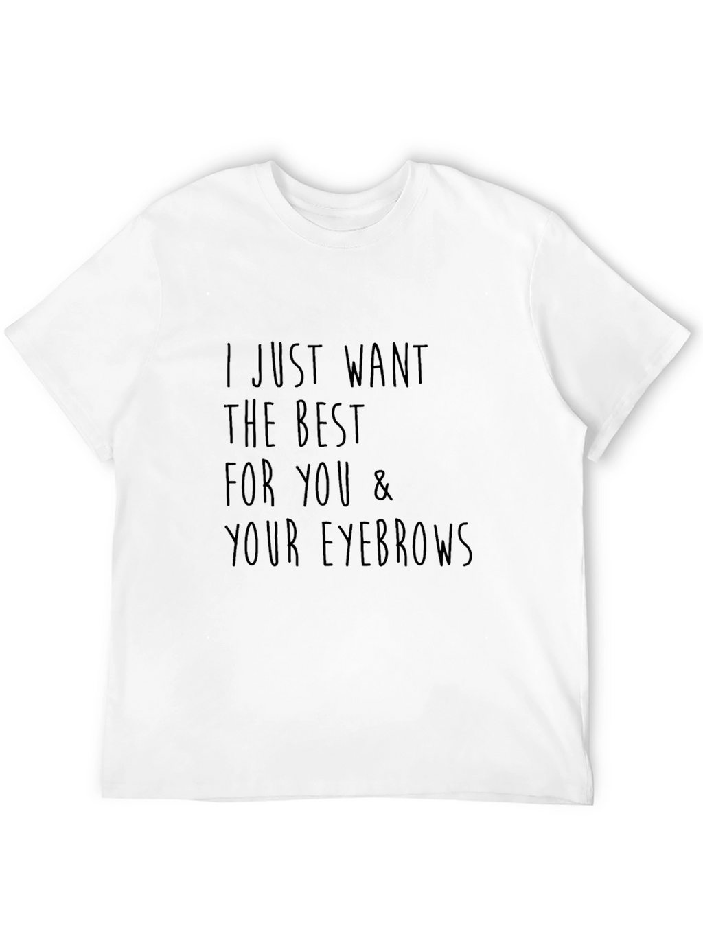 Funny Eyebrows Graphic T-Shirt - Unisex Black Tee