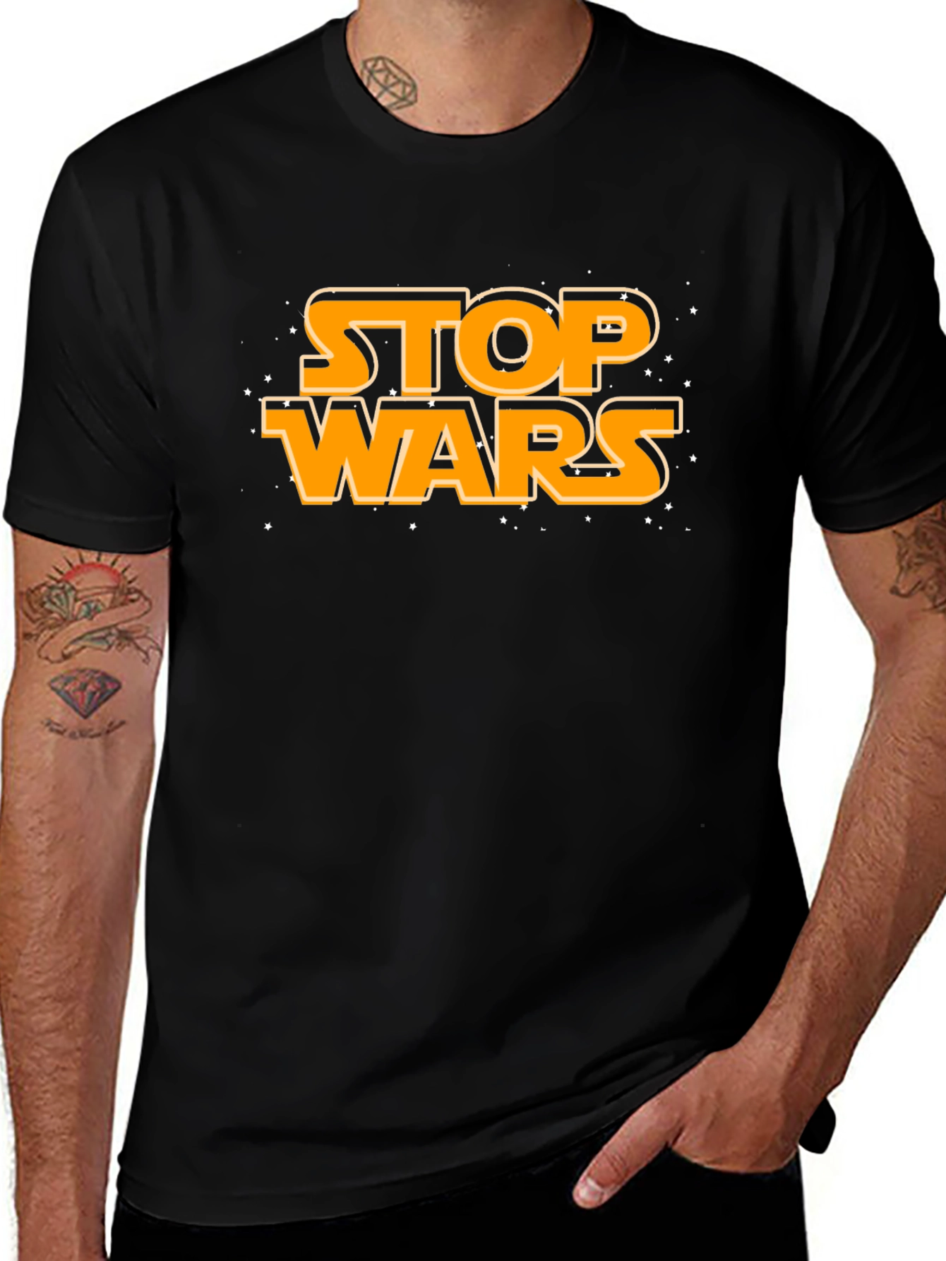 Stop Wars Graphic Tee - Peace Advocate Shirt