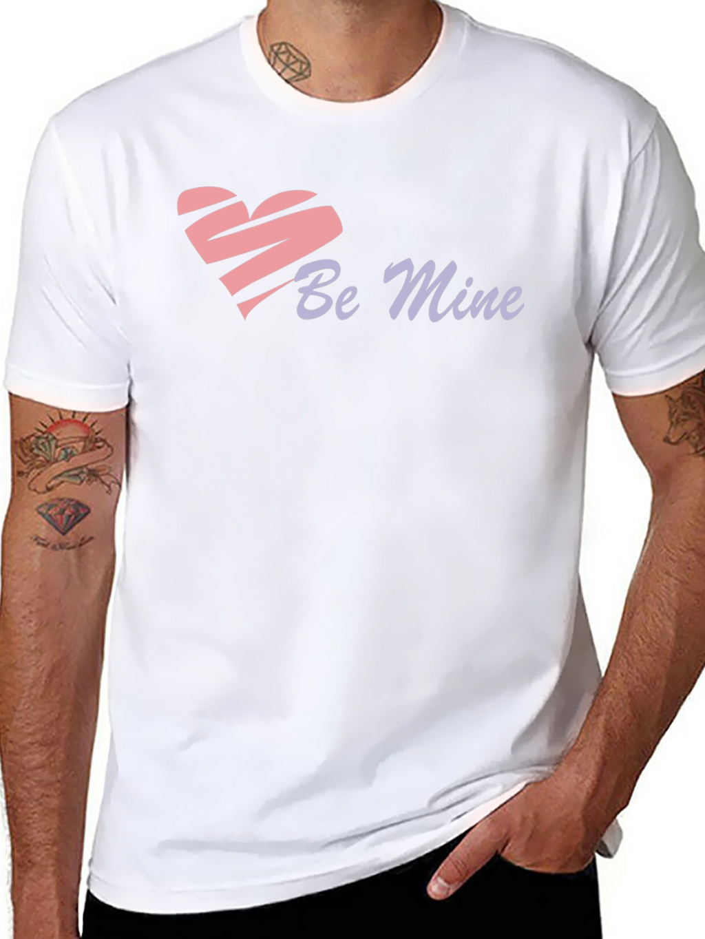 Be Mine Heart Graphic T-Shirt - Valentines Day