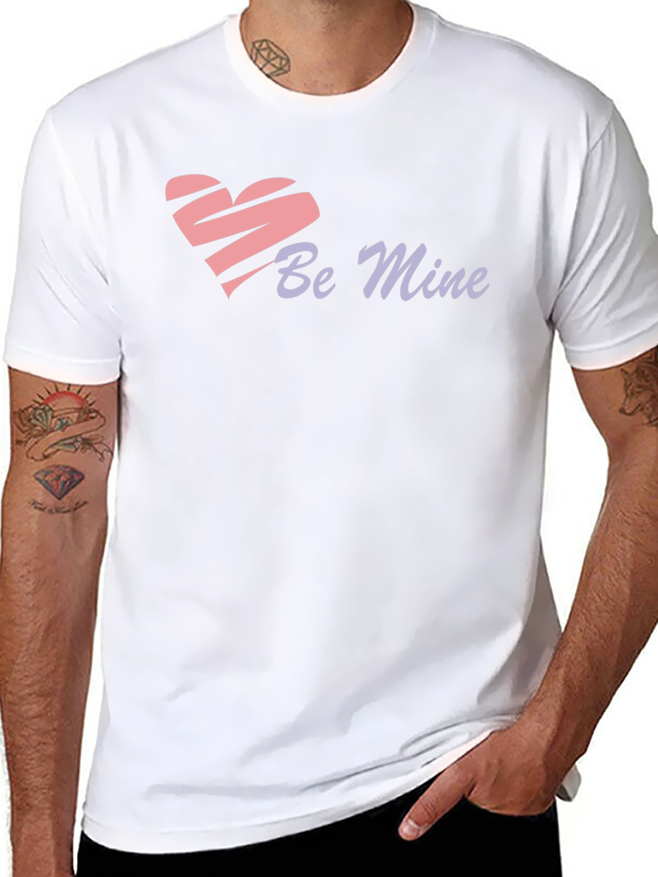 Be Mine Heart Graphic T-Shirt - Valentines Day