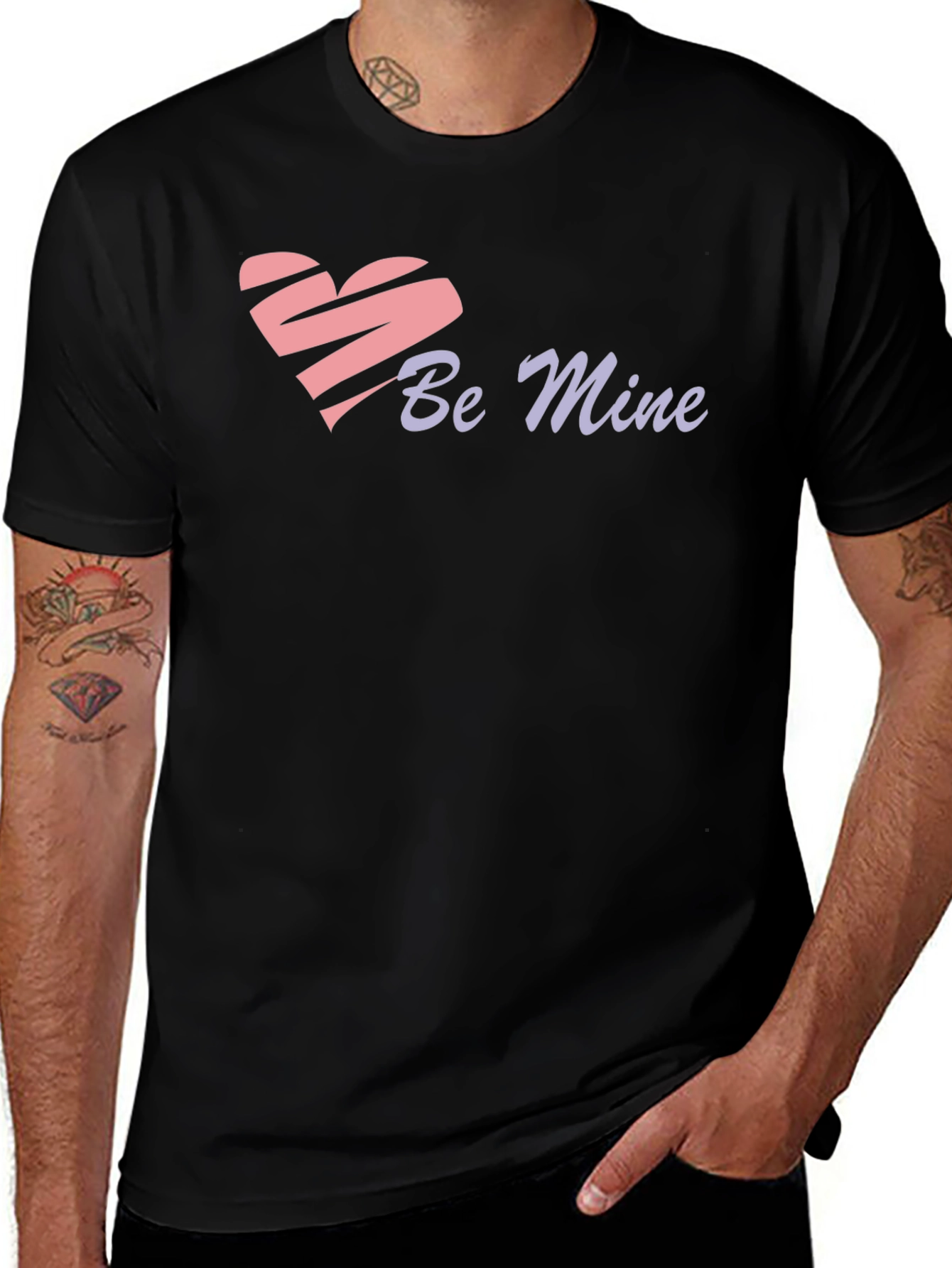 Be Mine Heart Graphic T-Shirt - Valentines Day