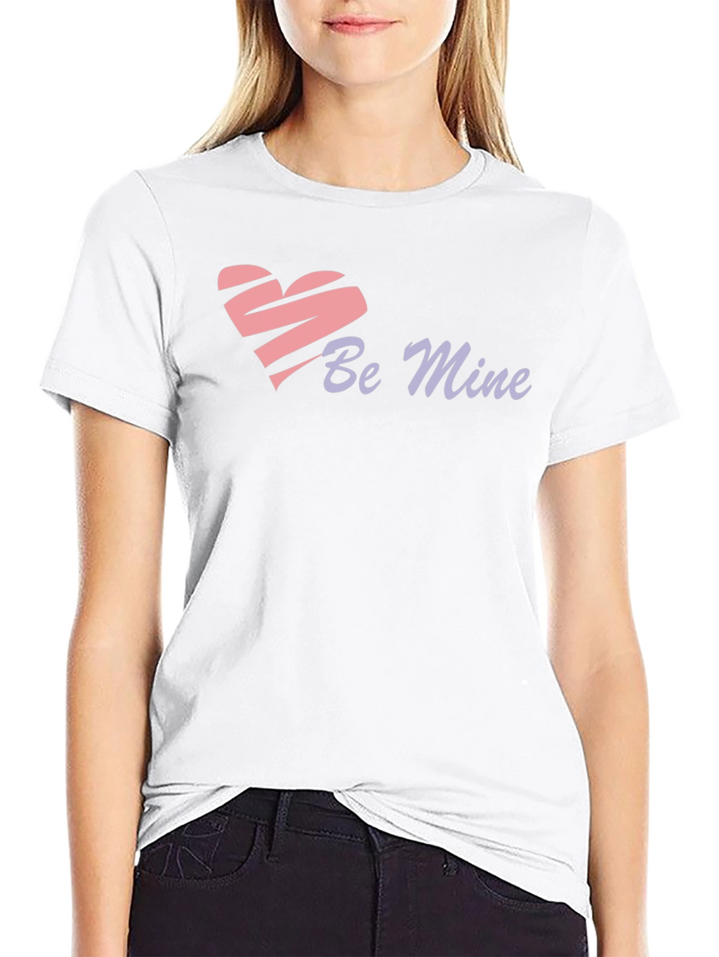 Be Mine Heart Graphic T-Shirt - Valentines Day