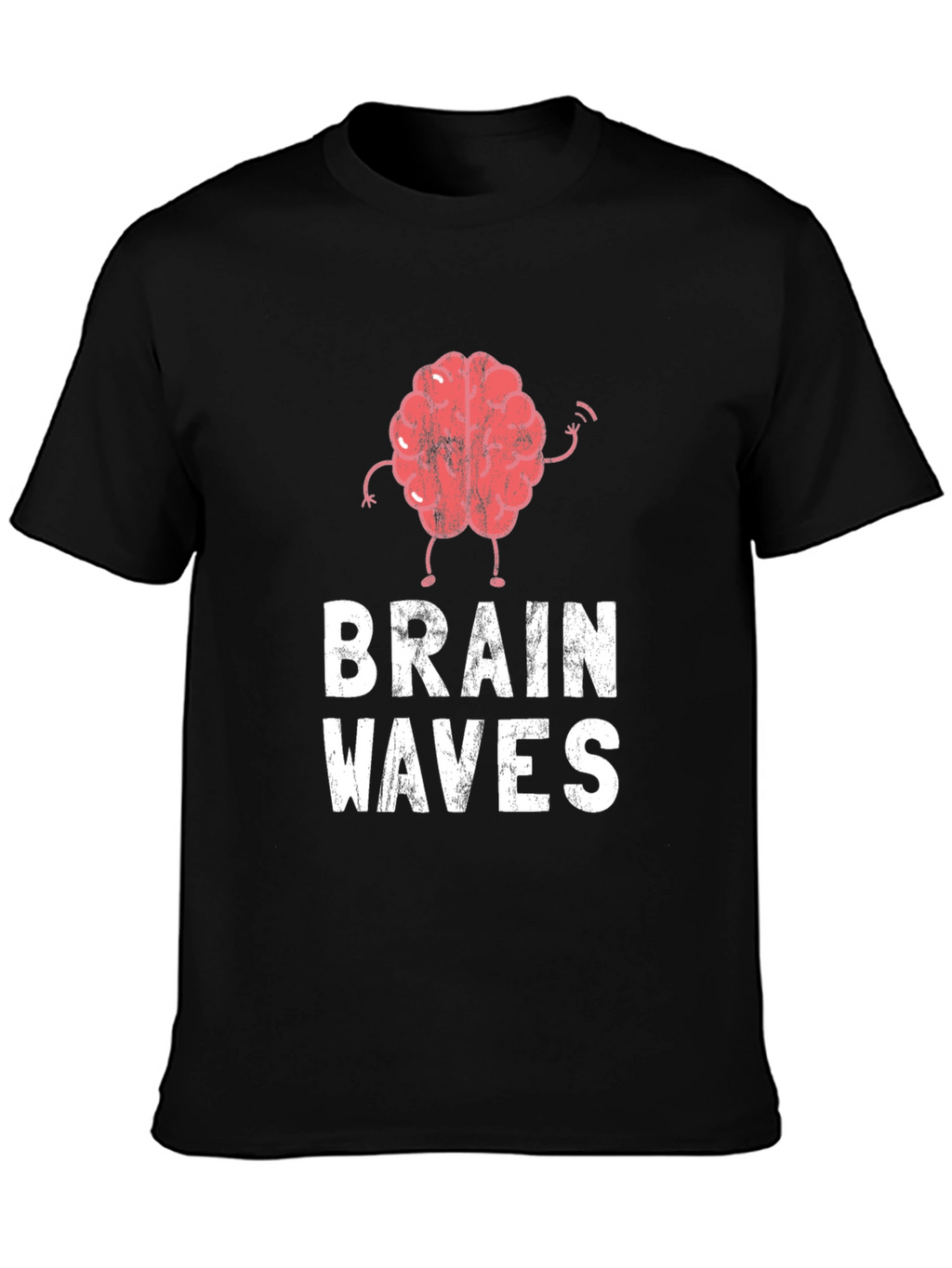 Brain Waves Graphic Tee - Black