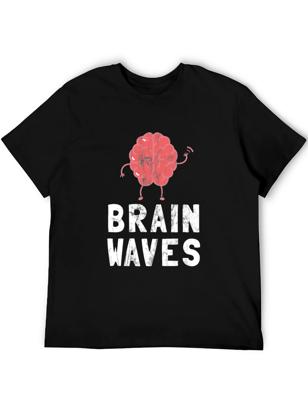 Brain Waves Graphic Tee - Black
