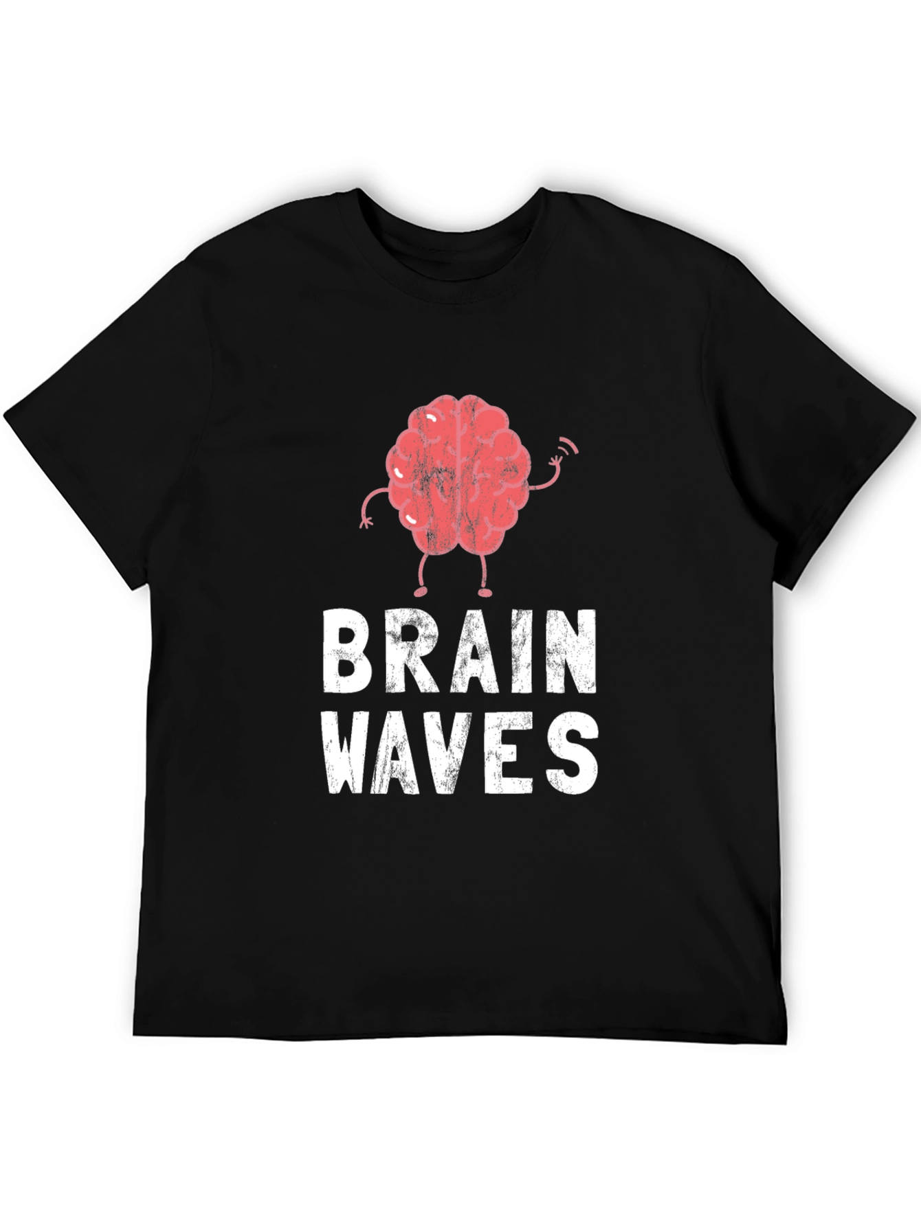 Brain Waves Graphic Tee - Black