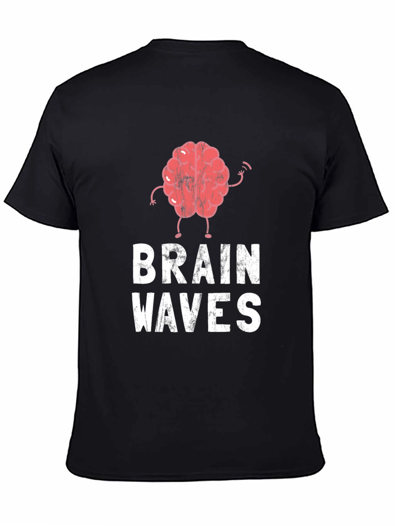 Brain Waves Graphic Tee - Black