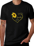 Soon to Be Grandma Sunflower Heart T-Shirt