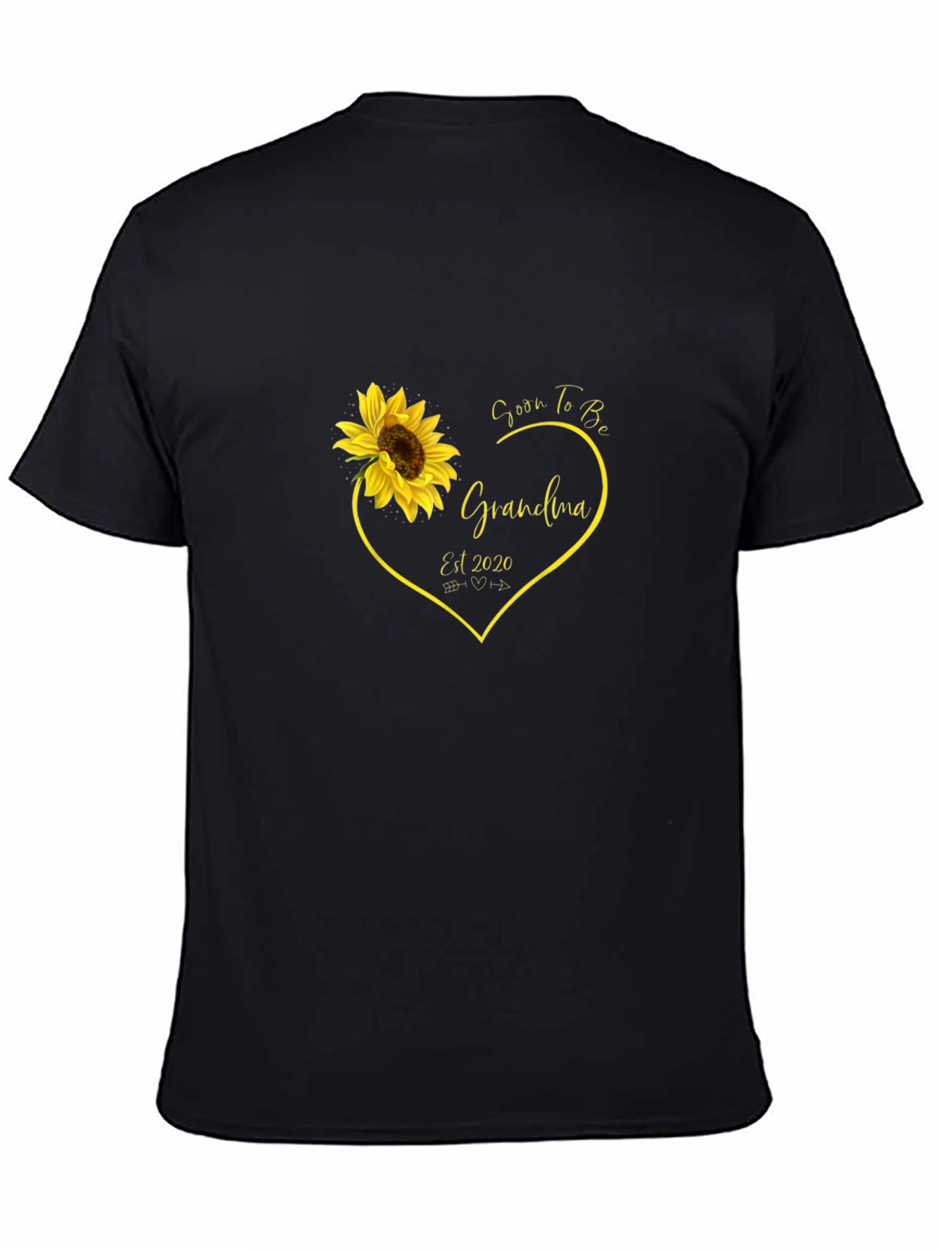 Soon to Be Grandma Sunflower Heart T-Shirt