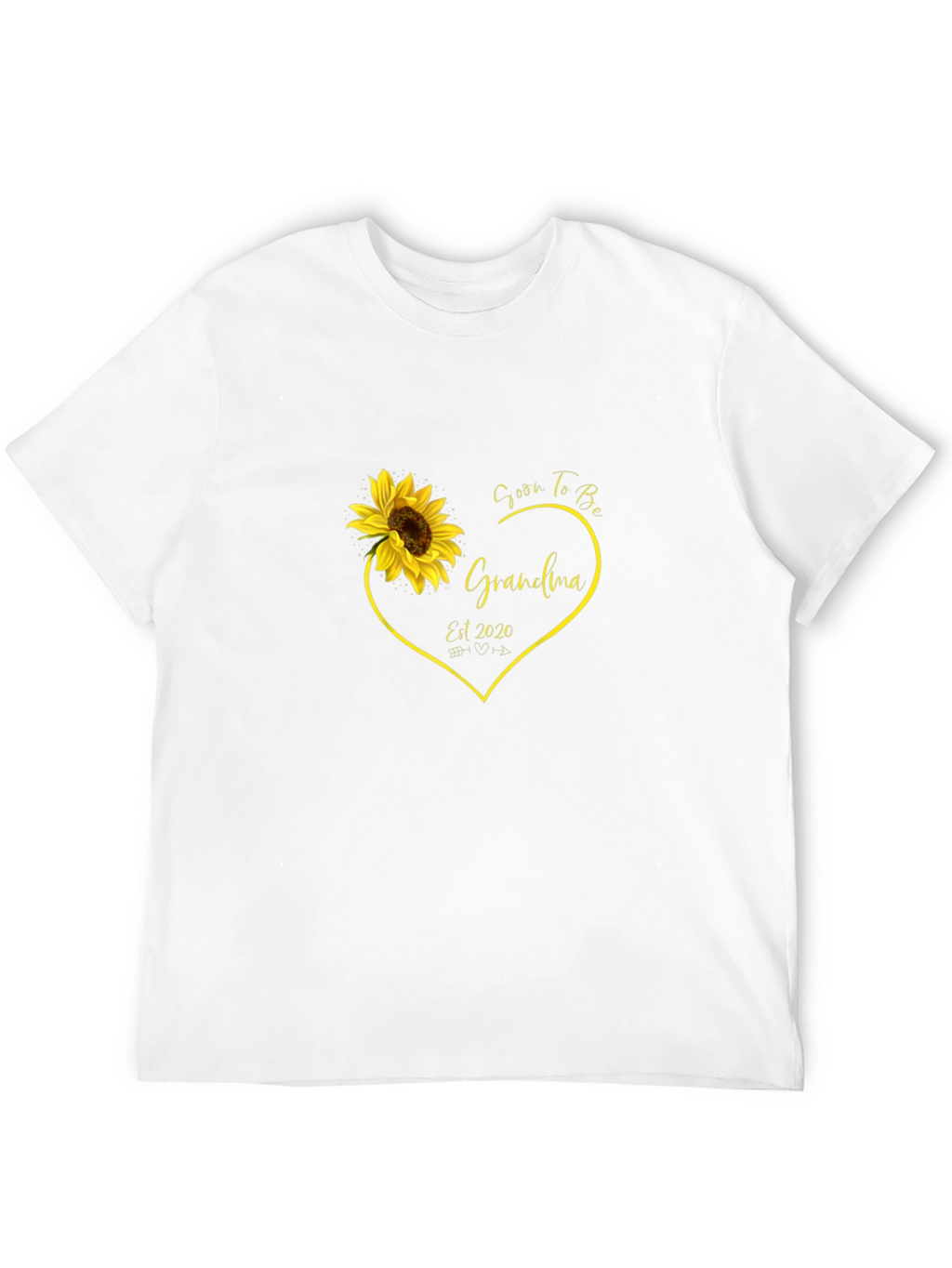 Soon to Be Grandma Sunflower Heart T-Shirt