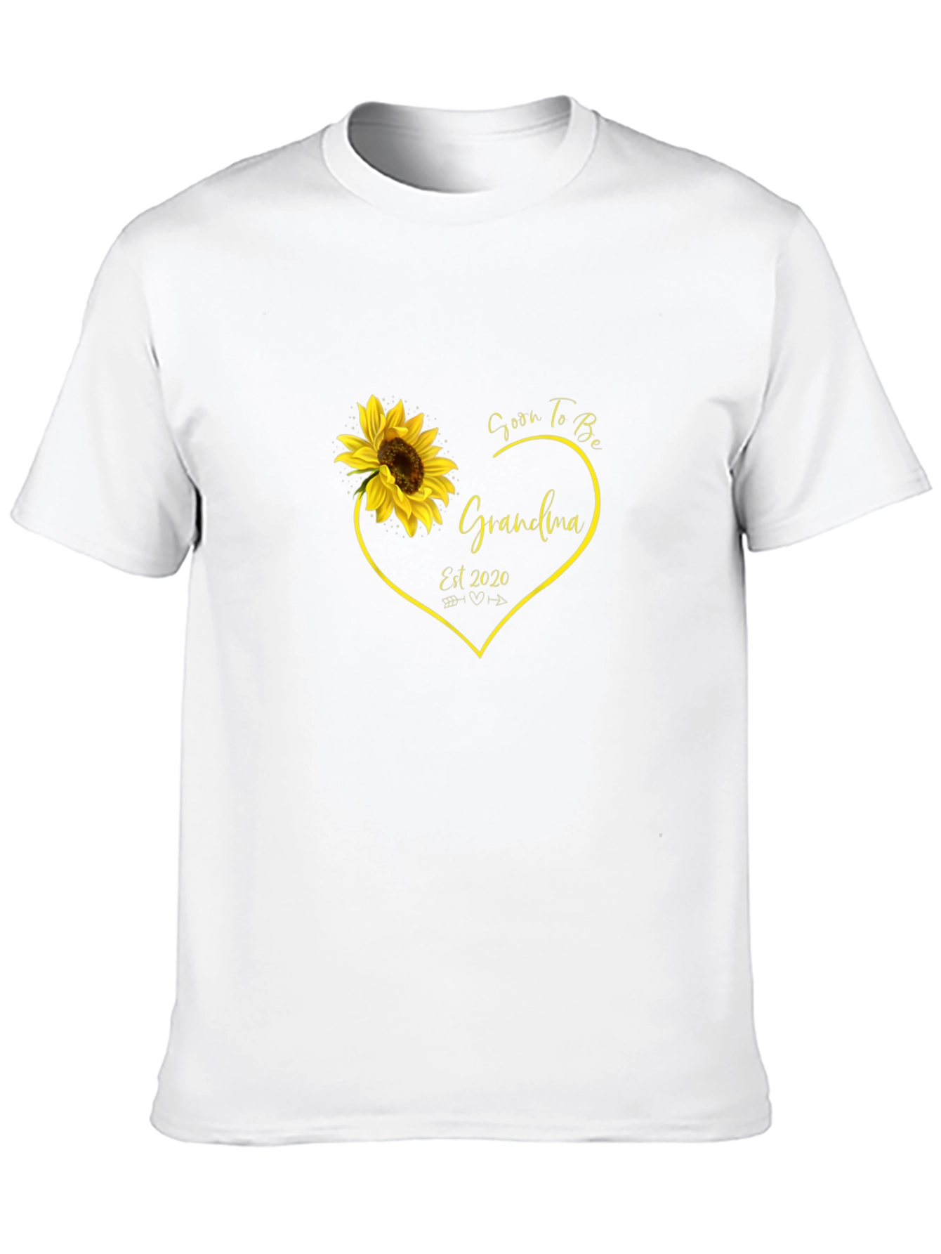 Soon to Be Grandma Sunflower Heart T-Shirt