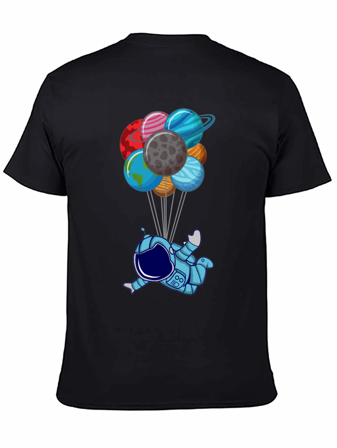 Astronaut & Planet Balloons Graphic Tee