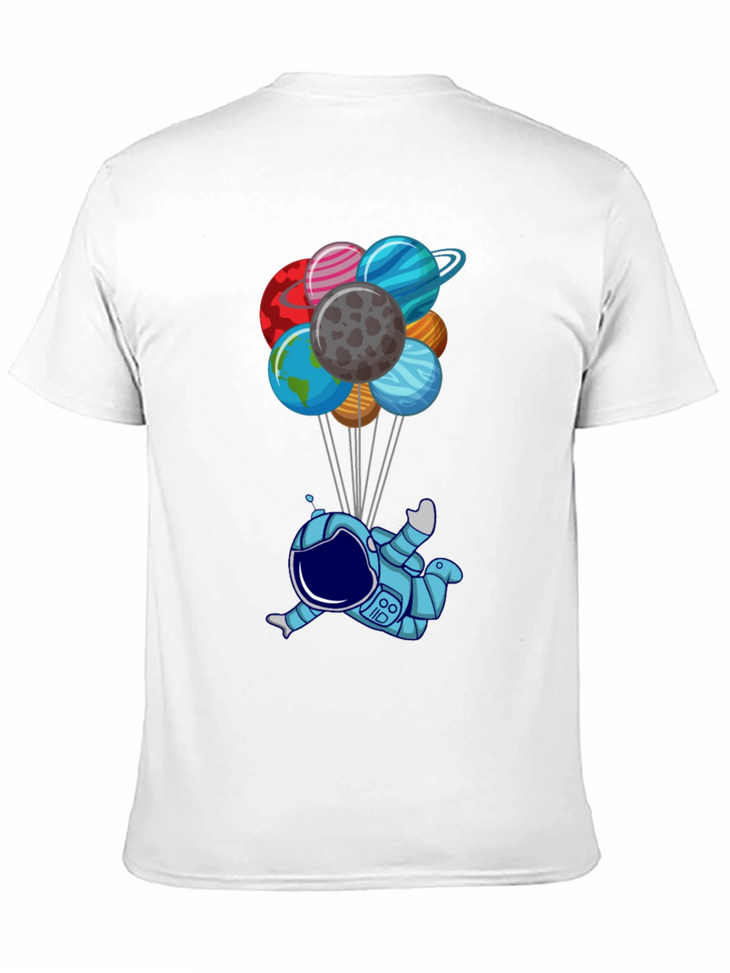 Astronaut & Planet Balloons Graphic Tee