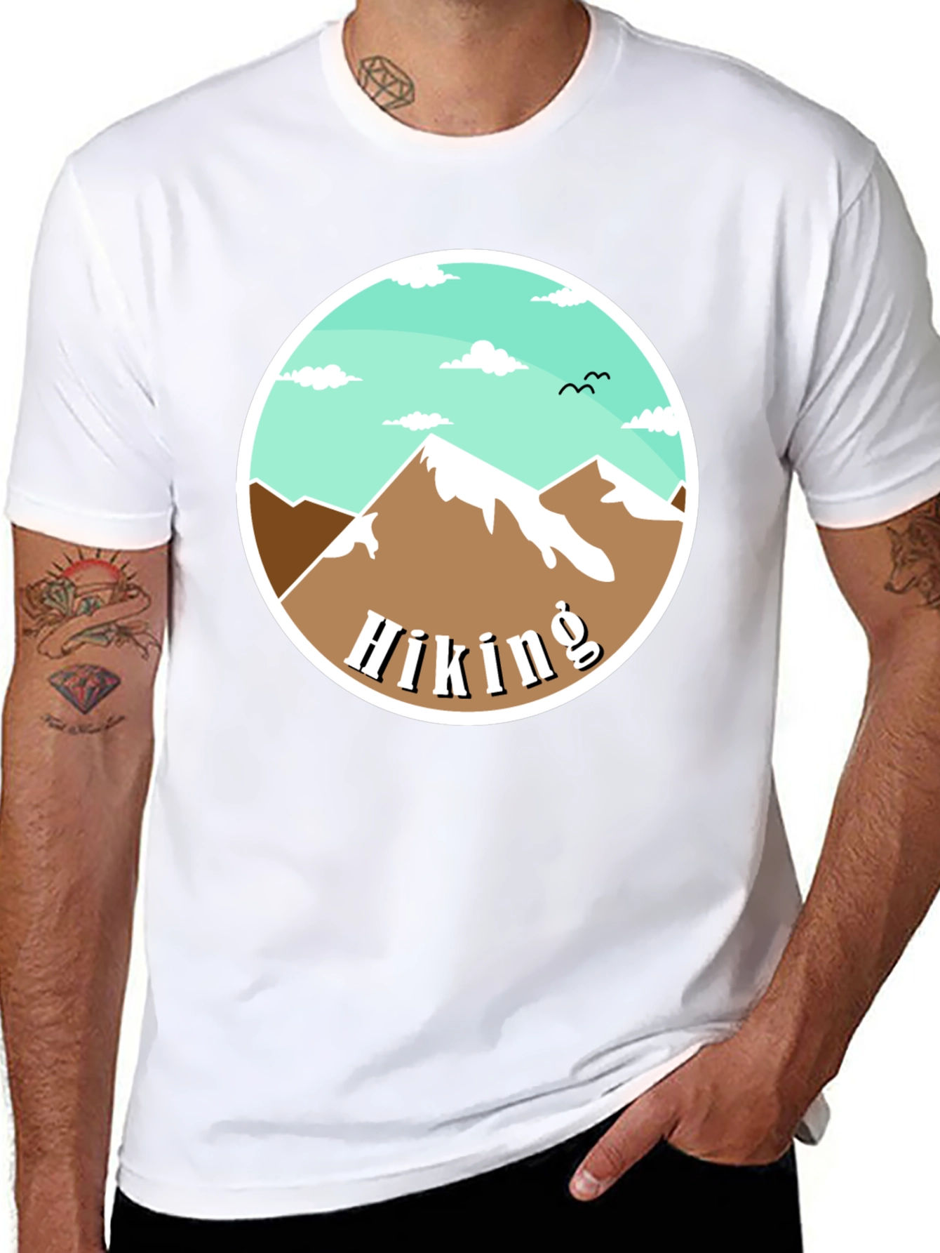 Hiking Mountain Graphic Tee - Nature Adventure Shirt