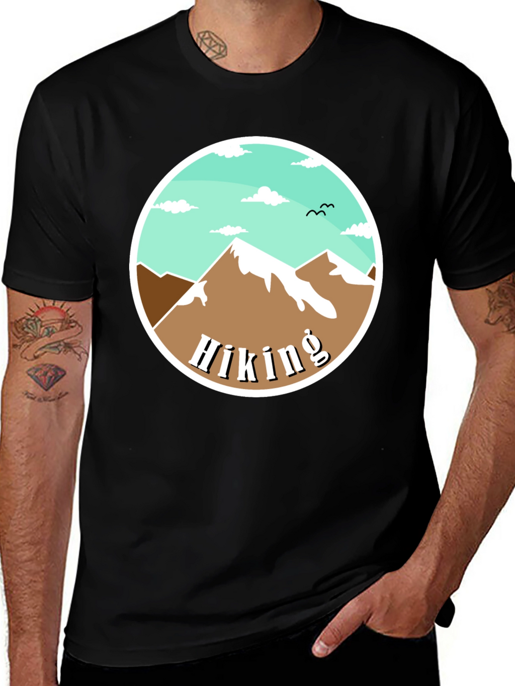 Hiking Mountain Graphic Tee - Nature Adventure Shirt