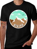 Hiking Mountain Graphic Tee - Nature Adventure Shirt