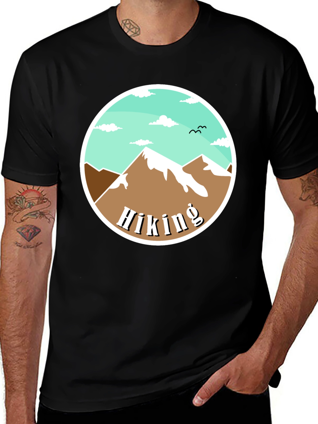 Hiking Mountain Graphic Tee - Nature Adventure Shirt