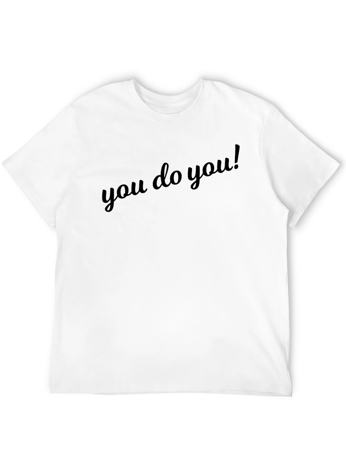 You Do You! Black Cotton Graphic Tee