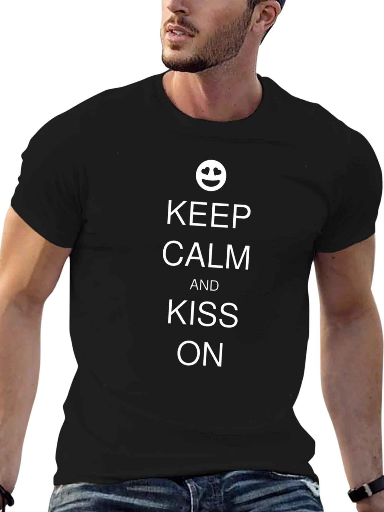 Keep Calm And Kiss On T-Shirt