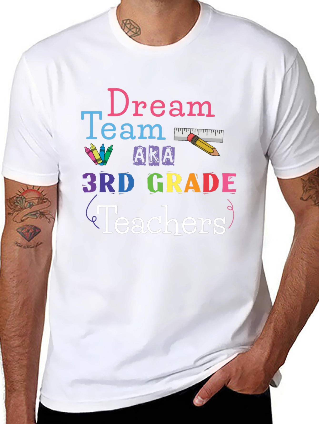 Dream Team 3rd Grade Teachers Graphic T-Shirt