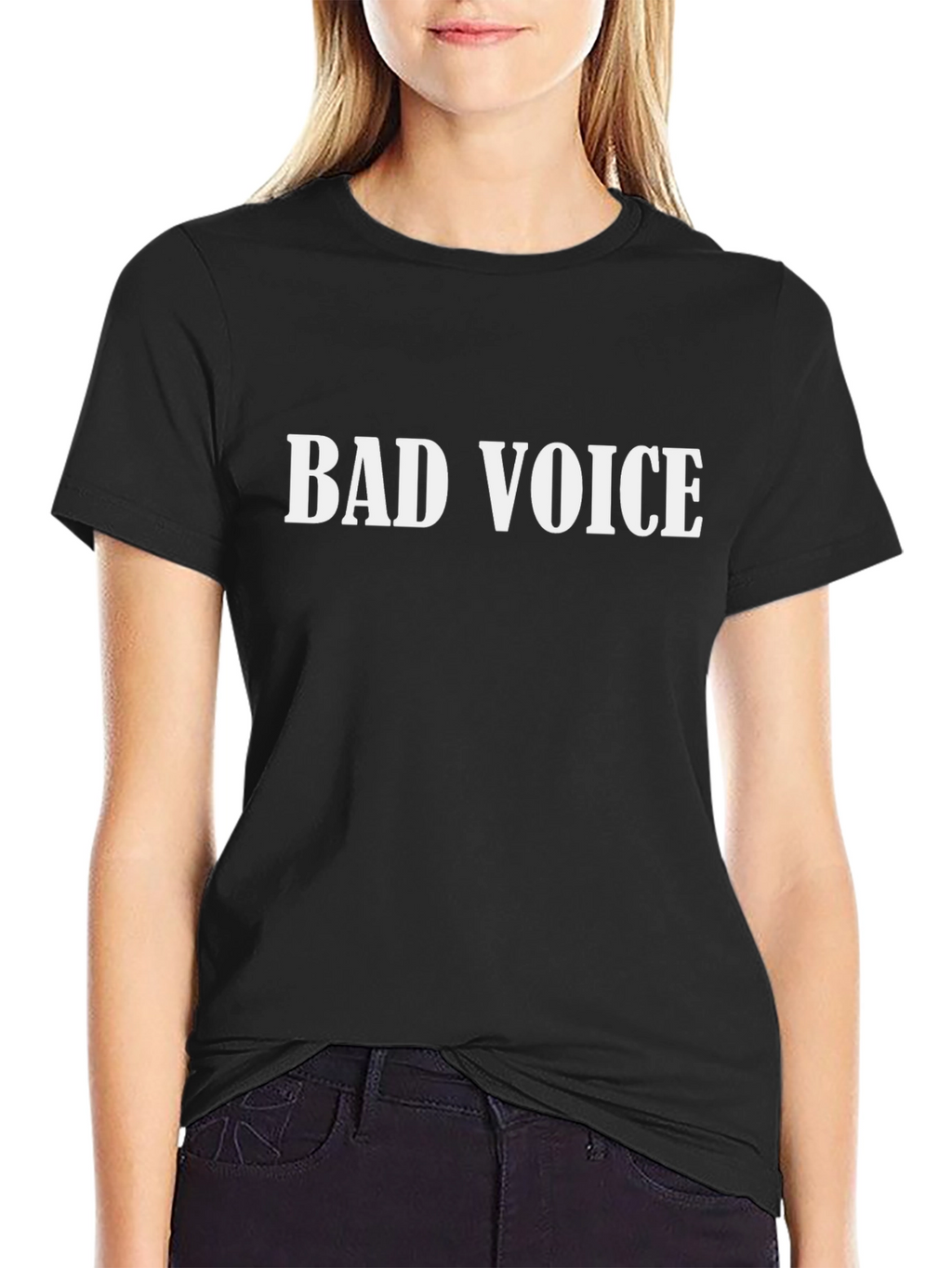 Bad Voice Black Crew Neck T-Shirt